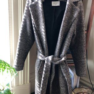 SANDRO Tweed Pattern Women's Coat